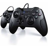 CSL Gaming-Controller (Set, 2 St., Gamepad für PC und PS3 im Xbox-Design, hochwertige Analogsticks)