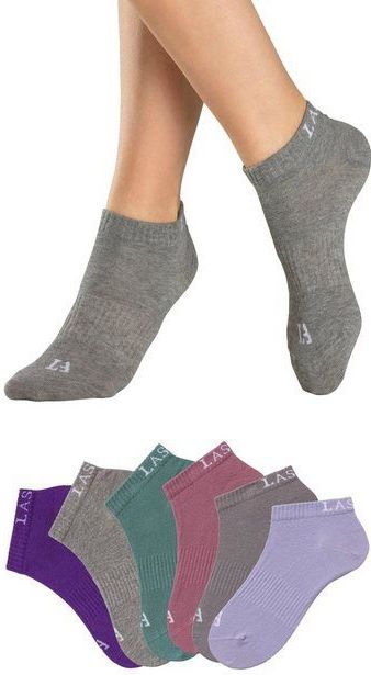 LASCANA ACTIVE Sneakersocken (Packung, 6-Paar) mit eingestricktem Marken Logo