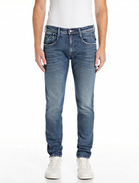 Replay Slim-fit-Jeans ANBASS mit Washed-Optik