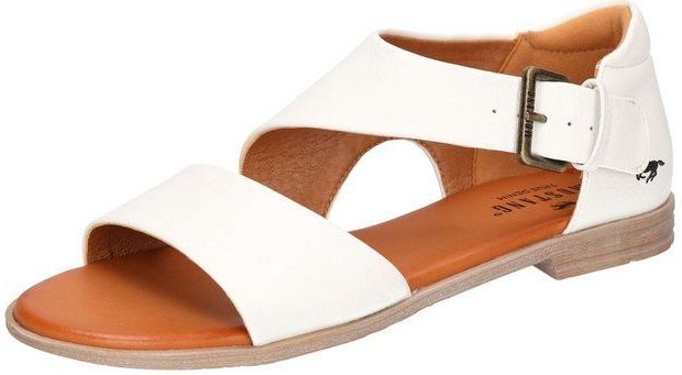 Mustang Shoes Sandale, Sommerschuh, Sandalette, Riemchensandale in asymmetrischer Optik