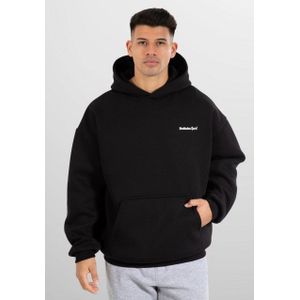 Smilodox Hoodie Fortes, Kapuzenpullover im Oversize Fit mit großem Back Print, Sweater Oversize, Pulli Große Kapuze Kängurutasche Print Sport Steetwear Alltag