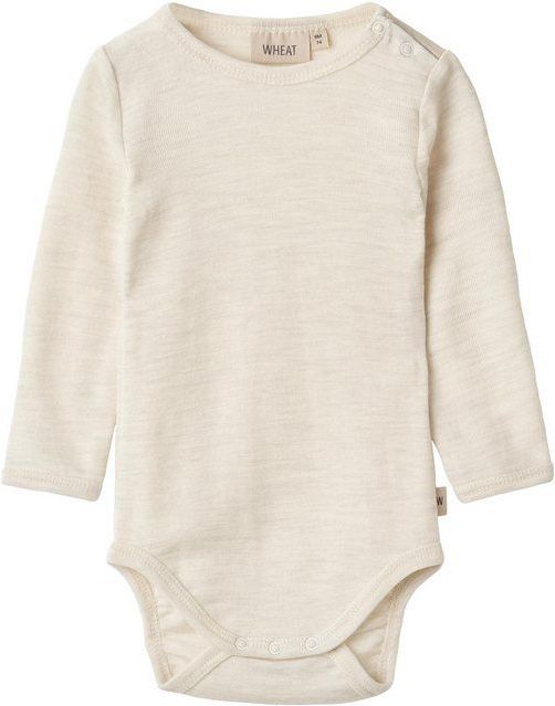 WHEAT Langarmbody Wool Body L/S Lucca aus reiner Merinowolle