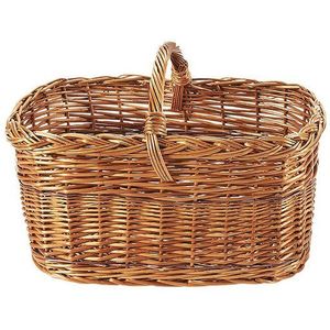 Kobolo Einkaufskorb Weidenkorb Autokorb Korb aus Weide handgeflochten, 20 l