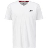 Alpha Industries T-Shirt Alpha Industries Men - T-Shirts Basic V-Neck T Small Logo
