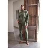 LASCANA Strickpullover mit Stehkragen und Rippbündchen, Loungewear