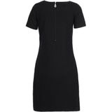Trigema Jerseykleid TRIGEMA Halbarm Kleid mit Kristallsteinen (1-tlg)