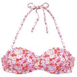 LASCANA Bügel-Bandeau-Bikini-Top Jasmin, im Blümchen-Druck