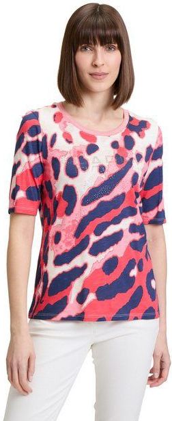 Betty Barclay Kurzarmshirt Betty Barclay Basic Shirt mit Print (1-tlg) Rippbündchen