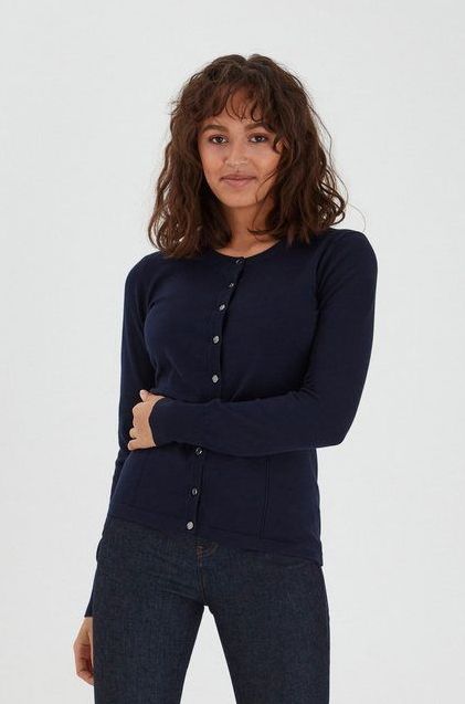 Pulz Jeans Strickjacke PZSARA - 50203229 Schöne Strickjacke mit Zierknöpfen