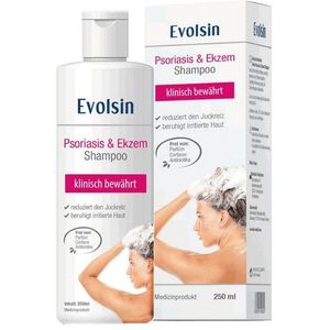 Evolsin Kopfhaut-Pflegeshampoo Ekzem & Psoriasis Shampoo - OHNE Kortison, Patentierte Wirkweise gegen Schuppenflechte und Seborrhoisches Ekzem
