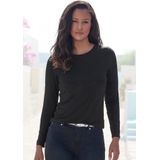LASCANA Langarmshirt aus weichem Viskose-Stretch