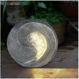 GLOBO LIGHTING LED Solarleuchte, LED-Leuchtmittel fest verbaut, Warmweiß, 2x Solarlampe Tischlampe Gartendeko Außenlampe LED Skulptur H 29 cm