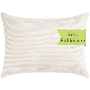 Selfitex Dekokissen 60 x 80 cm inkl. Füllkissen, Sofakissen, versch. Stoffe zur Auswahl, für Couch, Sofa und Bett