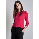 STREET ONE Langarmshirt aus reiner Baumwolle