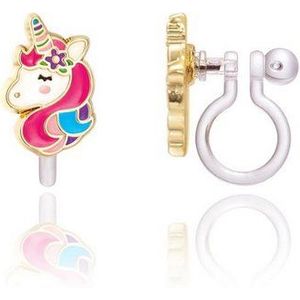 suebidou Paar Ohrclips hochwertige Cutie Ohrclips Clip Ons mit süßen Motiven hypoallergen, Edelstahl und Silikon hypoallergen