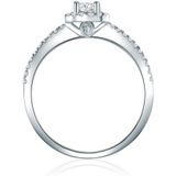 Trilani Silberring Verlobungsring aus 925 Sterling Silber, mit Zirkonia