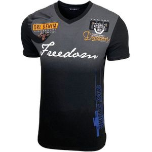 Baxboy T-Shirt T-Shirt »Freedom« mit sportiven Prints & Stickerei 4091
