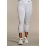 SANDGAARD 3/4-Leggings mit Spitzeneinsatz am Saum