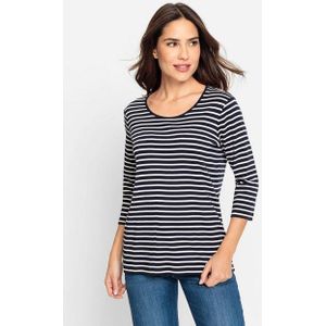 Olsen Rundhalsshirt (1-tlg) aus reiner Baumwolle
