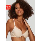 LASCANA Schalen-BH mit Rücken aus blumiger, elastischer Spitze, Dessous
