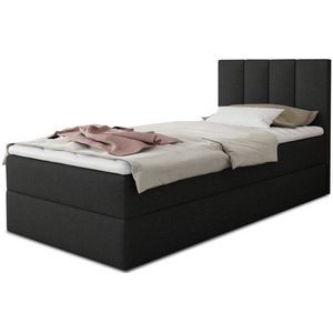 Sofnet Boxbett Star Mini (mit Bettkasten, Bonell-Matratze und Topper), Einzelbett, Polsterbett mit Kopfteil, Boxspringbett, Kinderbett