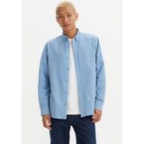 Levi's® Langarmhemd AUTHENTIC BUTTON DOWN mit Ton-in-Ton Logostickerei auf der Brust