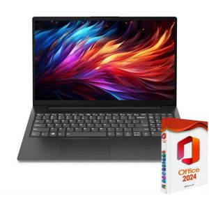 Notebook IdeaPad V15-IJL, Windows 11 Pro + Microsoft Office 2024 Professional Notebook (39,00 cm/15.6 Zoll, Intel Celeron N4500, Intel UHD Grafik, 0 GB HDD, 256 GB SSD, Windows 11 Pro und inkl. Microsoft Office 2021 Professional)