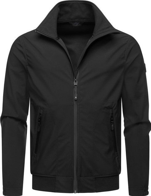 Ragwear Outdoorjacke Collwie wasserdichte Herren Übergangsjacke mit hohem Kragen