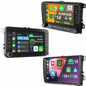 ESSGOO Für VW Golf 5 6 Polo Touran Tiguan Passat Jetta Caddy Android 14 Autoradio (FM, AM, RDS, Apple Carplay Android Auto GPS Navi WIFI BT SWC)