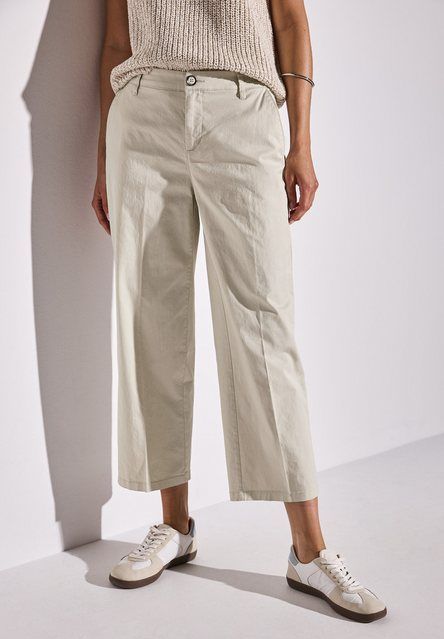 STREET ONE Chinohose mit elastischem Bund hinten