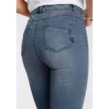Arizona Bootcut-Jeans Ultra Stretch ausgestellte Beinform, Used-Waschung, hohe Leibhöhe