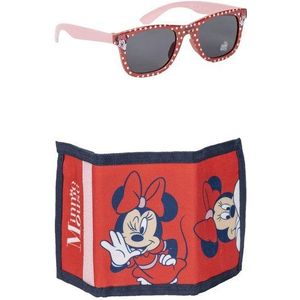 Disney Minnie Mouse Bügelbörse Mädchen Kinder Set Sonnenbrille Portemonnaie
