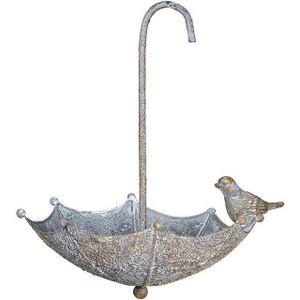 Ambiente Haus Vogeltränke Vogelfutterstelle Metall - Regenschirm 0,3 l