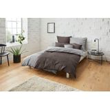 Bruno Banani Wendebettwäsche Merlin in Gr. 135x200 oder 155x220 cm, Linon, 2 teilig, Baumwollbettwäsche, Leinen-Look in Melange-Optik