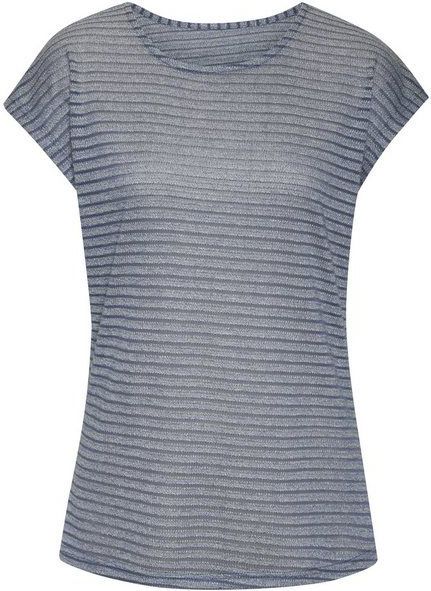 Vivance Kurzarmshirt mit Streifenoptik aus pflegeleichter Viskose-Qualität