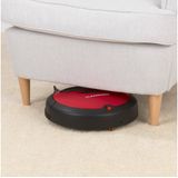 CLEANmaxx Saugroboter vollautomatisch - Teppiche & Hartböden - 14W - rot/schwarz, beutellos, 2in1 rot/schwarz