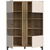 FORTE Highboard Killarney, Highboardvitrine, Stauraum, Soft Close
