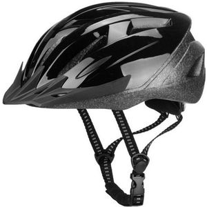 T&Y Trade Fahrradhelm Schutzhelm Damen Herren Jugend Fahrrad Helm Radhelm Fahrradhelm 8224, extra leicht,Sonnenblende,verstellb.Helm Kinnriemen,Gr.58-61cm,schwarz
