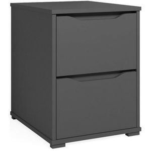 Vicco Nachtkommode Ruben, Anthrazit/Anthrazit, 40.2 x 53.6 cm