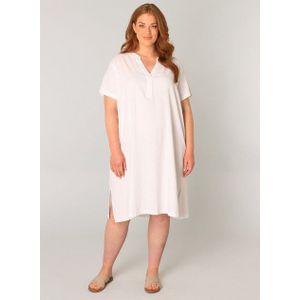 Base Level Curvy Tunikakleid Yacinthe mit Leinen