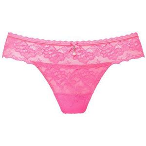 LASCANA String rundum aus zarter Jacquardspitze mit edlem Schmuckaccessoire