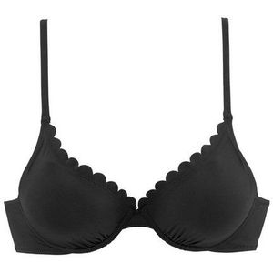LASCANA Bügel-Bikini-Top Scallop, mit Wattierung