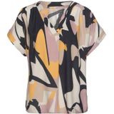 LASCANA Druckbluse mit kurzen Ärmeln und Allover-Druck, Blusenshirt, Business-Look