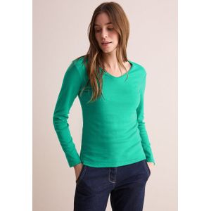 Cecil Langarmshirt aus reiner Baumwolle