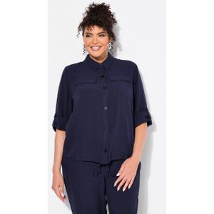 Ulla Popken Sommerjacke Jacke Hemdkragen Knöpfe Langarm