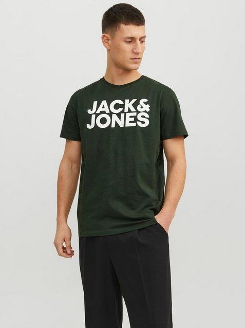 Jack & Jones Rundhalsshirt JJECORP LOGO TEE SS mit Logo Print
