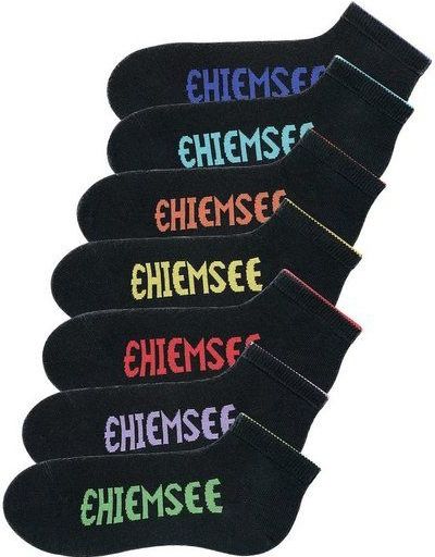 Chiemsee Sneakersocken (Packung, 7-Paar) mit farbigen Logos