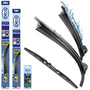 alca Scheibenwischblätter Set mit Heckwischer für HYUNDAI i30 (10.2007 - 03.2010) SUPER FLAT, (Set, 3-St., Scheibenwischer Set mit Heckwischer)