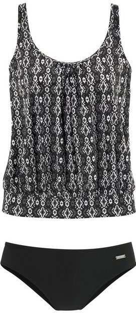 LASCANA Oversize-Tankini bauchbedeckende Oversize-Form, bis D-Cup geeignet