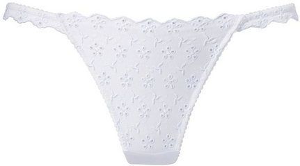Vivance String aus weicher Baumwolle mit Lochstickerei